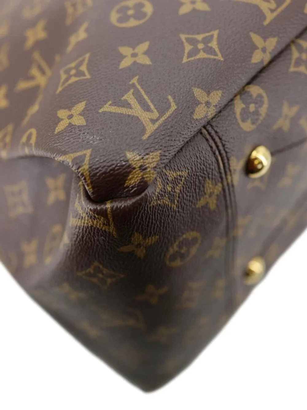 Louis Vuitton Artsy MM Monogram Canvas Hobo Bag Brown